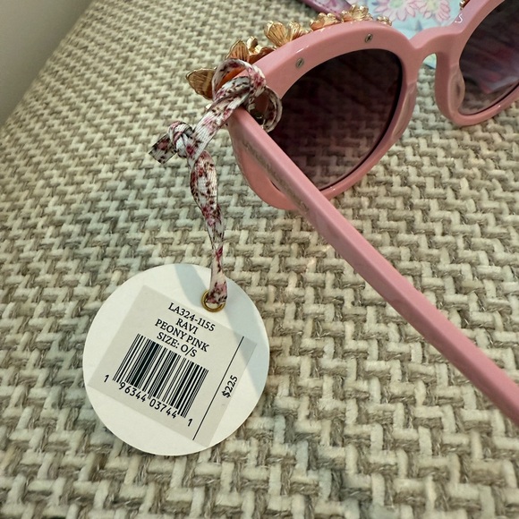 LoveShackFancy Ravi Sunglasses in Peony Pink - Picture 9 of 11